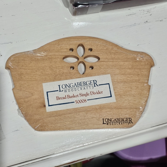 Longaberger Wood Craft Bread Basket Divider New Sealed Longaberger Wood Craft - Picture 2 of 8